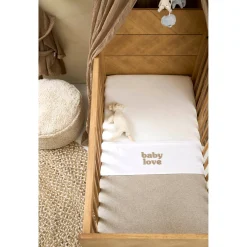 Meyco ledikant laken baby love wit