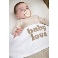 Meyco ledikant laken baby love wit