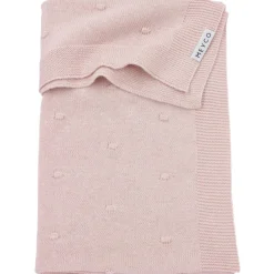 Meyco ledikantdeken knots roze