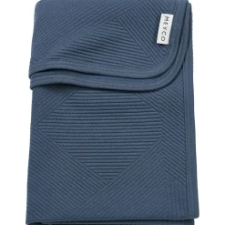 Meyco ledikantdeken pure blauw