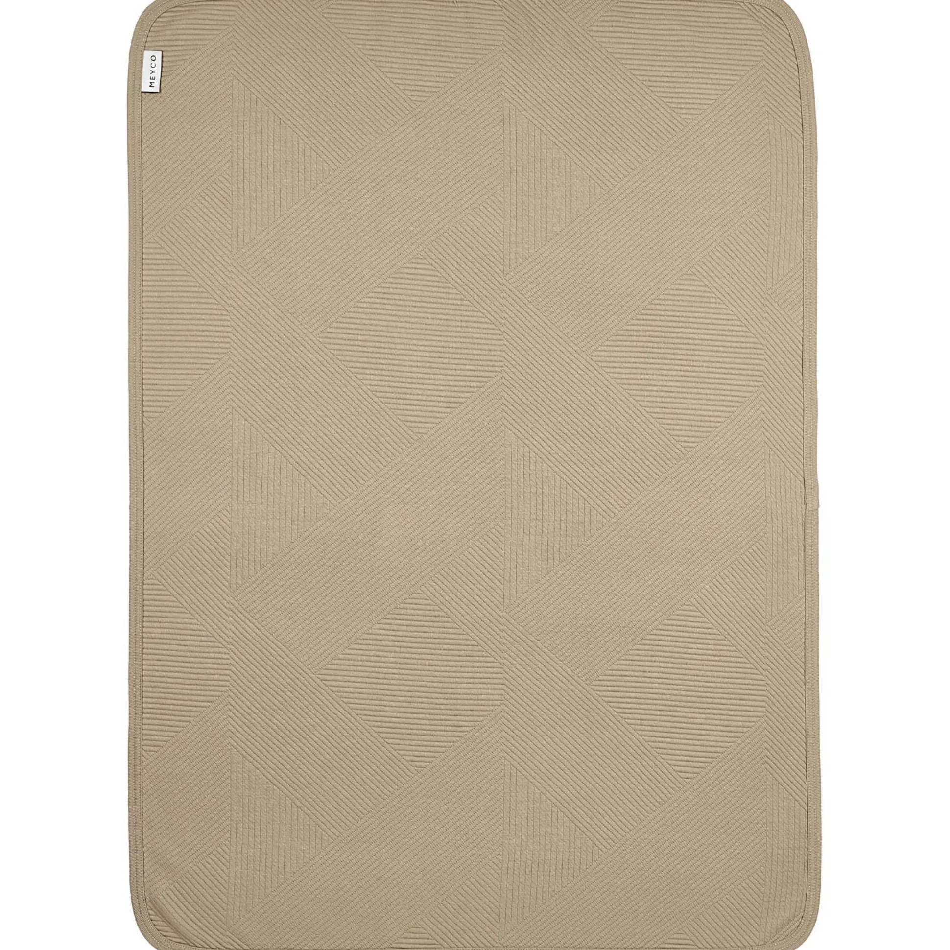 Meyco ledikantdeken pure taupe taupe