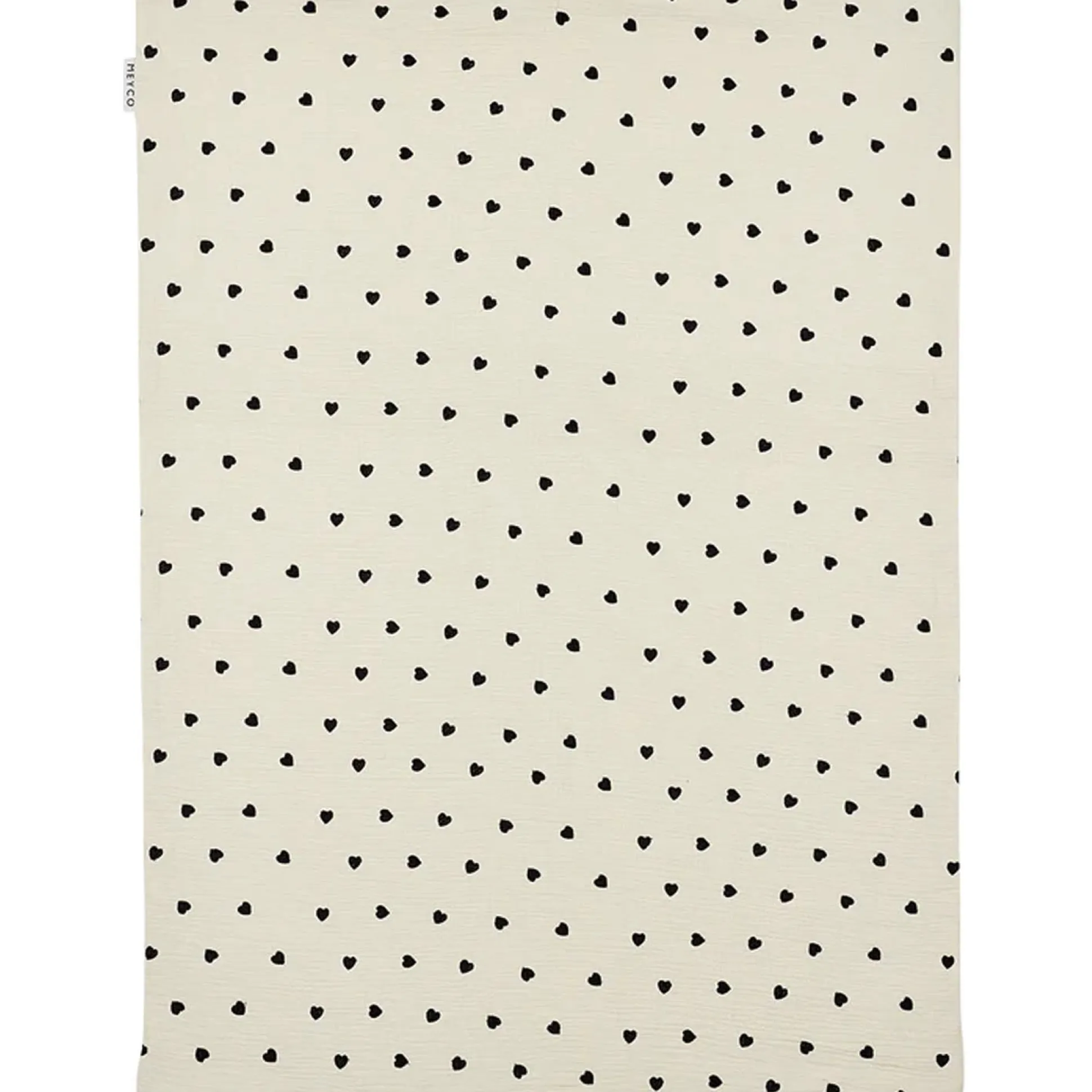 Meyco ledikantdeken sweet heart wit