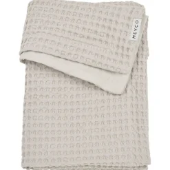 Meyco ledikantdeken wafel grijs