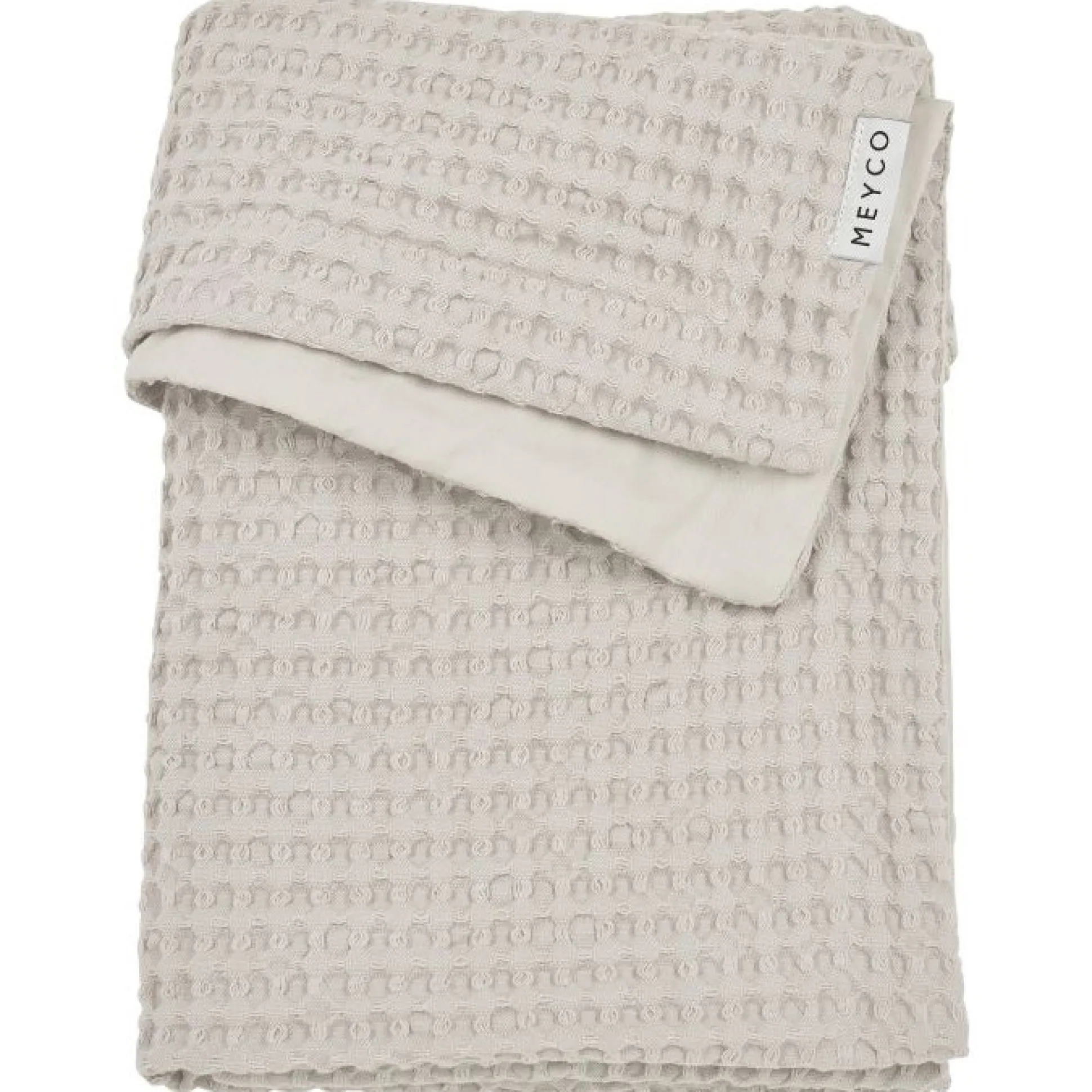 Meyco ledikantdeken wafel grijs
