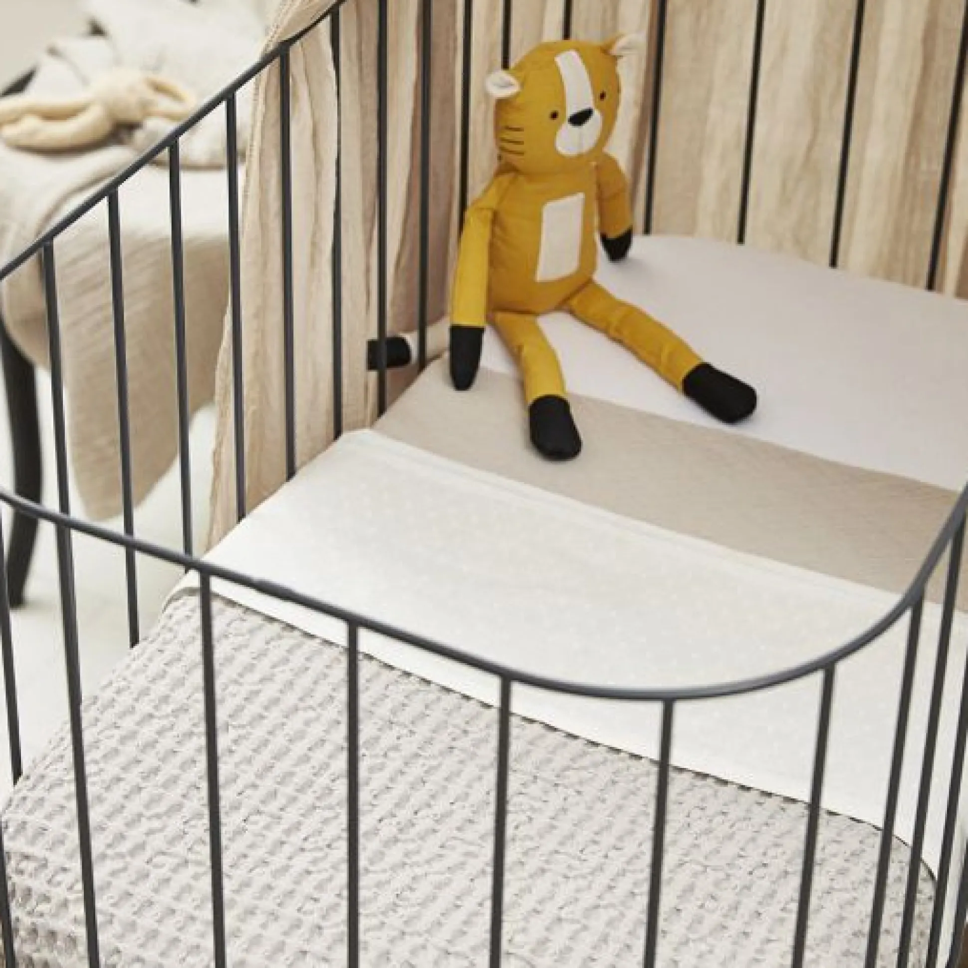 Meyco ledikantdeken wafel grijs