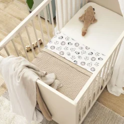 Meyco ledikantdeken wafel beige