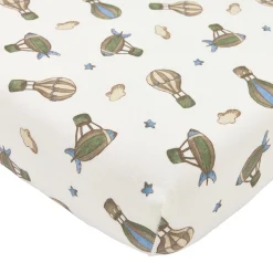 Meyco ledikanthoeslaken air balloons wit