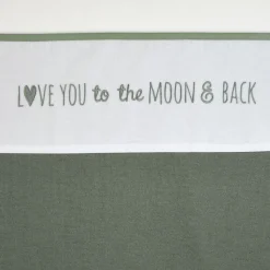 Meyco ledikantlaken Love you to the Moon wit
