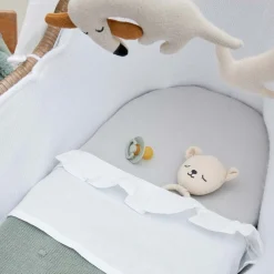 Meyco ledikantlaken ruffle wit