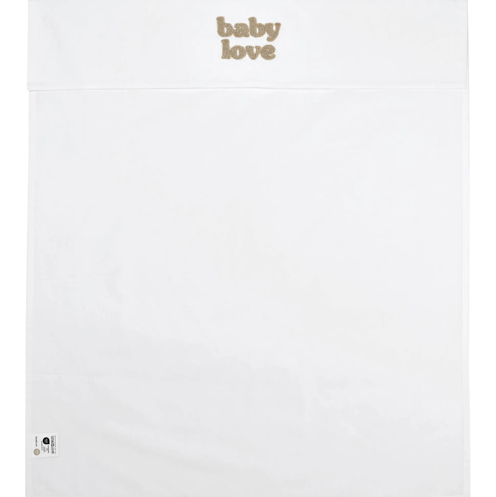 Meyco wieg laken baby love wit