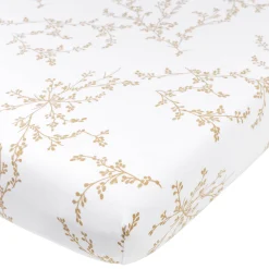 Meyco wieg/co-sleeper hoeslaken branches wit