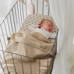 Meyco wiegdeken pure taupe taupe