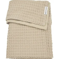 Meyco wiegdeken wafel beige