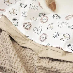 Meyco wiegdeken wafel beige