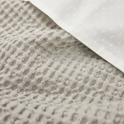 Meyco wiegdeken wafel grijs