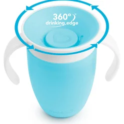 Munchkin drinkbeker miracle 360 graden 207ml 6+ maanden blauw