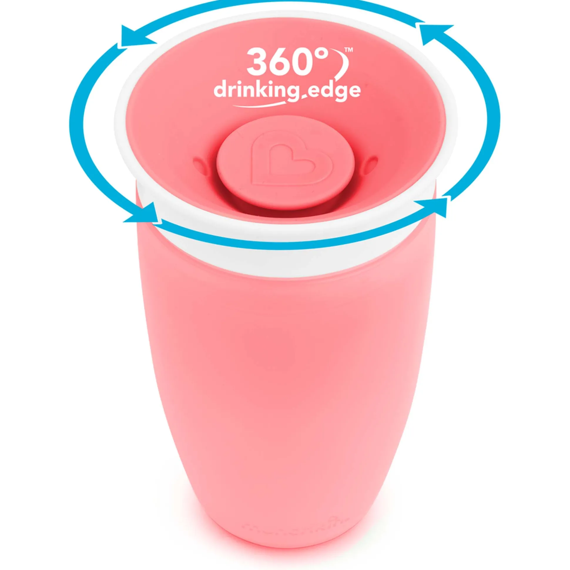 Munchkin drinkbeker Miracle 360 graden - 296 ml 12+ maanden roze