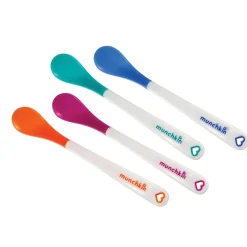 Munchkin lepels warmtegevoelig 4 stuks 3+ maanden multi