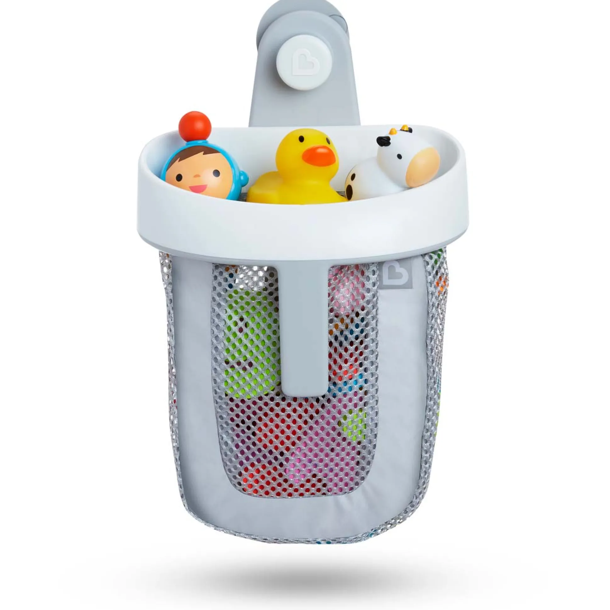 Munchkin super scoop bath toy/organizer grijs