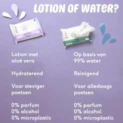 Naïf Plasticvrije Lotion Billendoekjes 8 pack