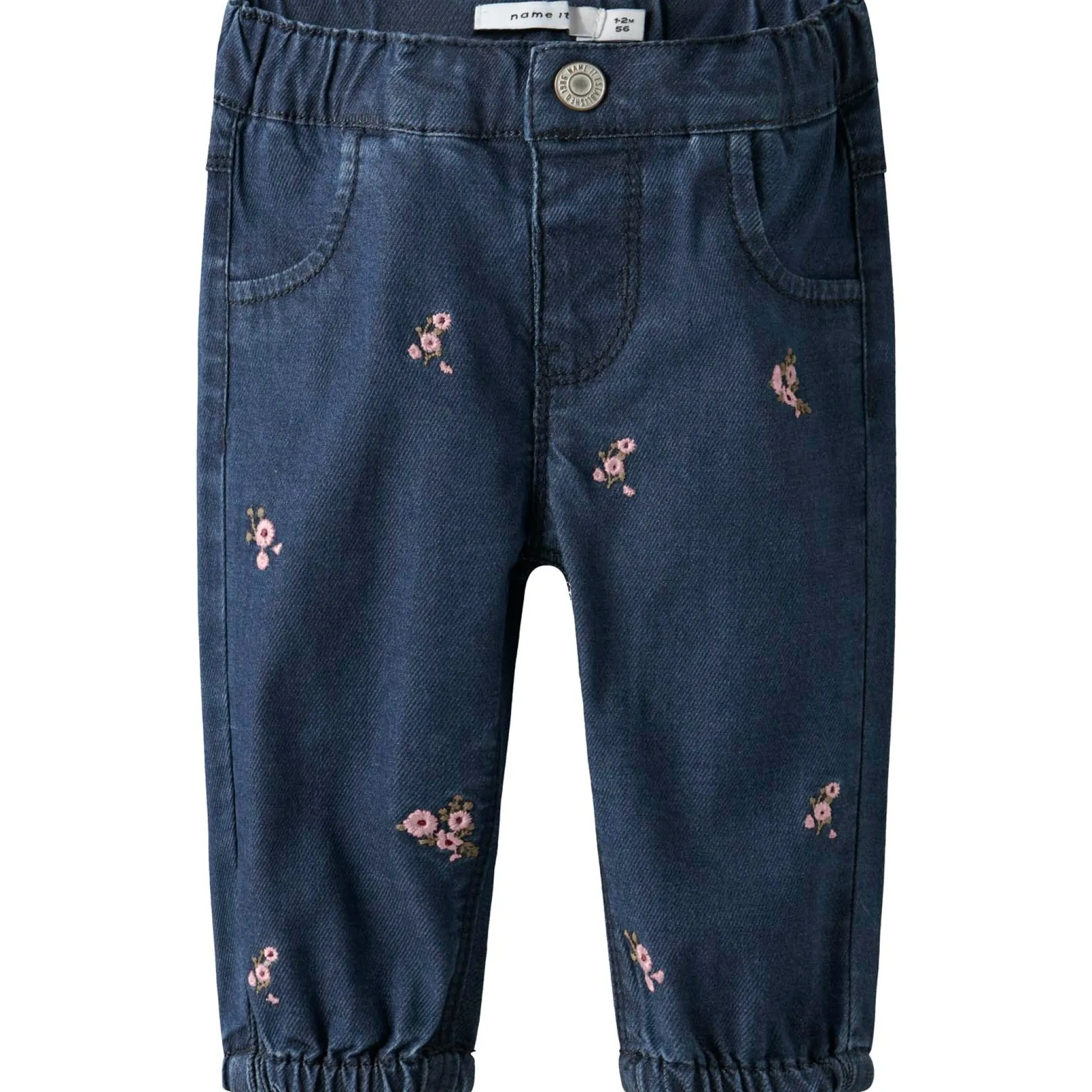 Name it baby broek bloemen blauw