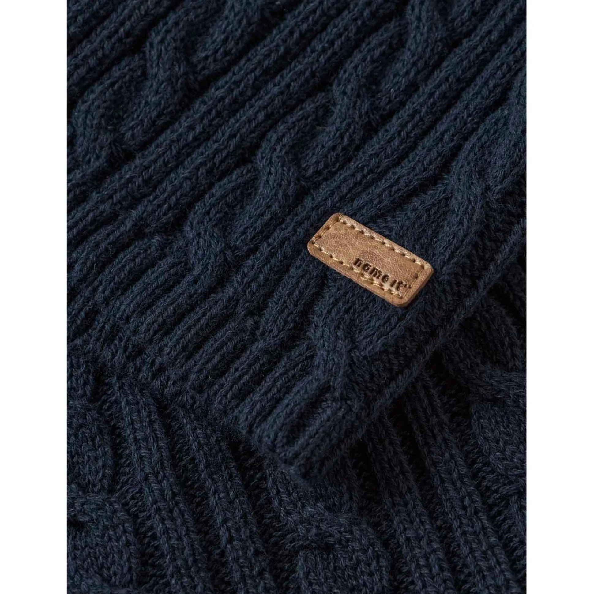 Name It baby trui mouwloos effen blauw