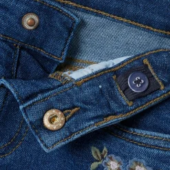 Name it peuter broek  bloemen denim