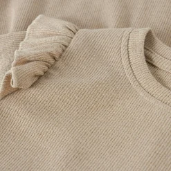 Name it peuter jurk lange mouwen effen goud