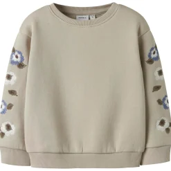Name it peuter sweater lange mouwen printopdruk beige