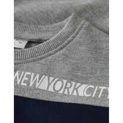 Name it peuter sweater lange mouwen grijs