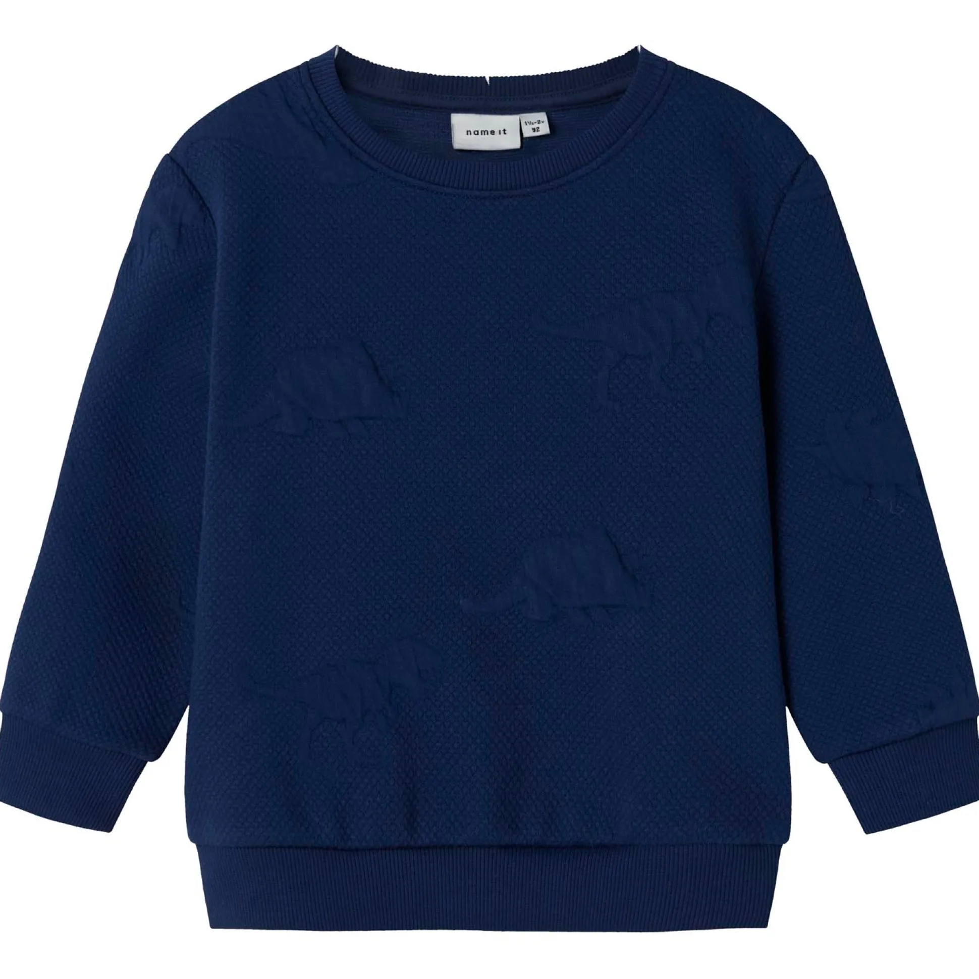Name it peuter sweater lange mouwen effen blauw
