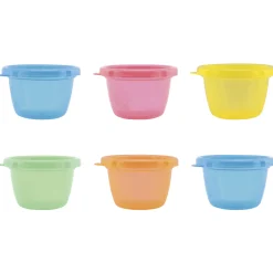 Nûby 6 kleine herbruikbare kommetjes multi