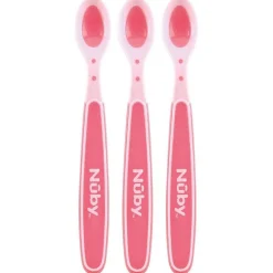 Nûby warmtegevoelige lepeltjes roze
