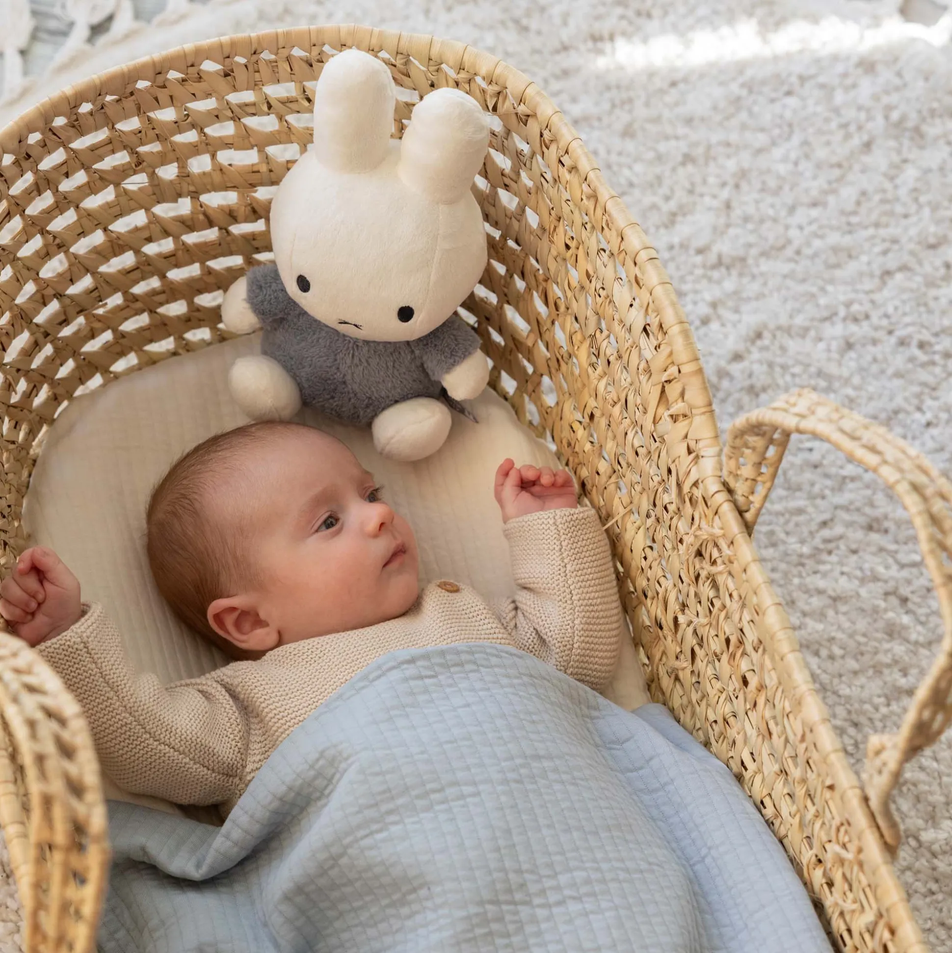 Nijntje knuffel Fluffy Blue 25cm Blue