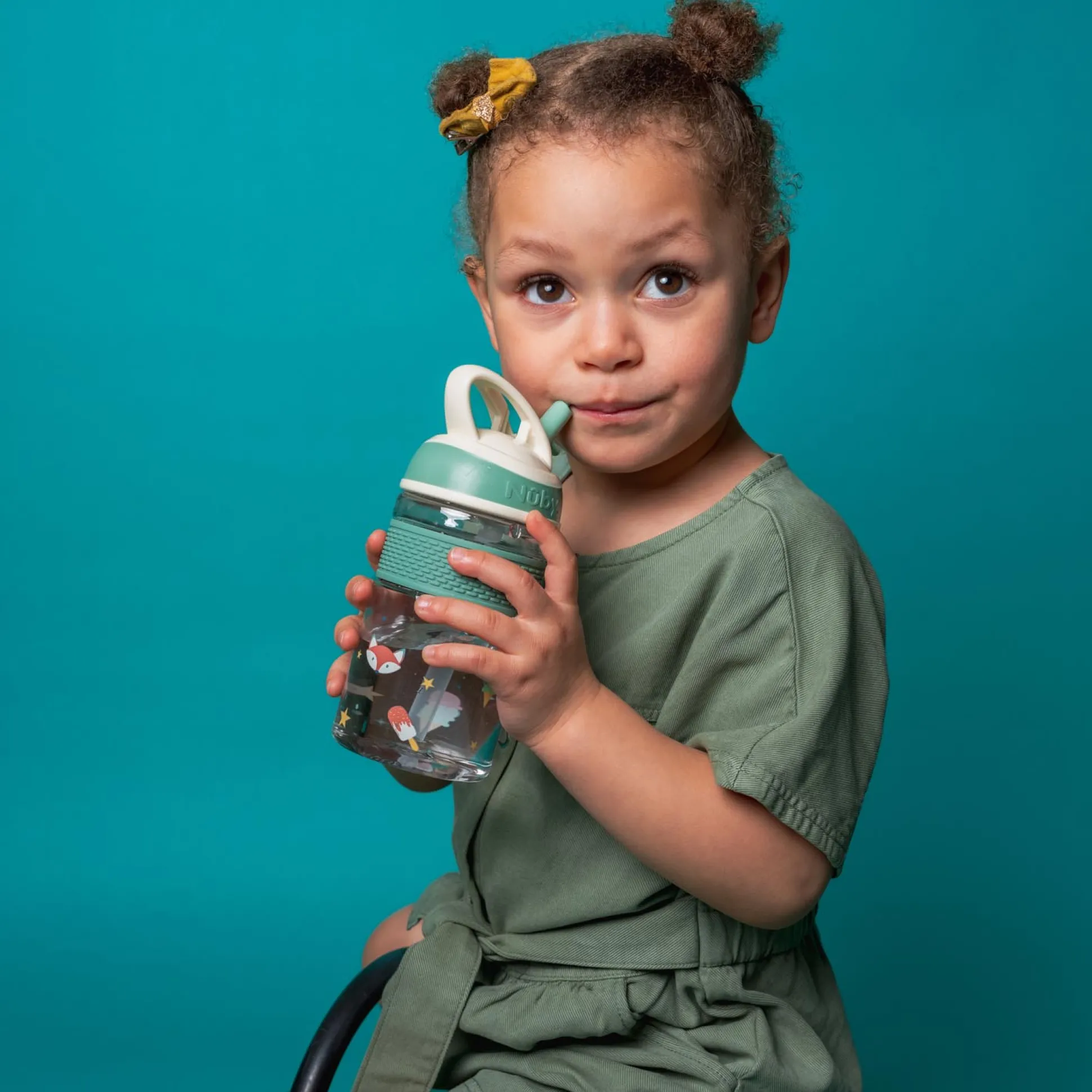 Nuby 2in1 beker zachte tuit groen