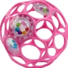 Oball Rattle - ronde rammelaar Pink