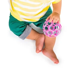 Oball Rattle - ronde rammelaar Pink