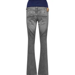 ONLY zwangerschapsjeans lang effen grijs