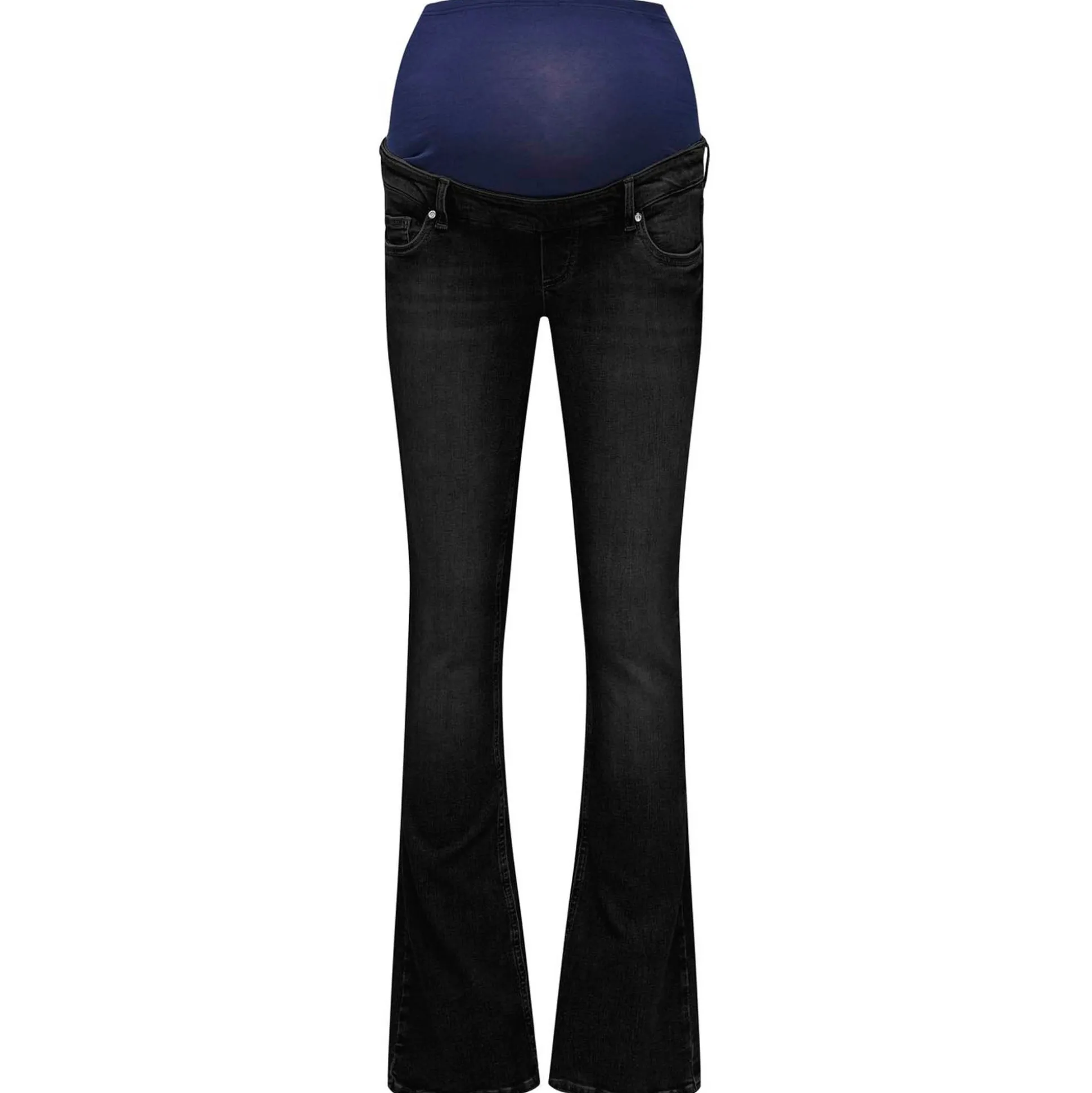 ONLY zwangerschapsjeans lang effen zwart