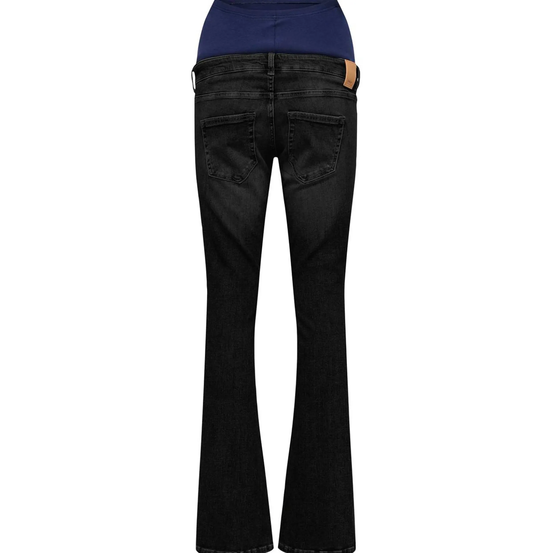 ONLY zwangerschapsjeans lang effen zwart