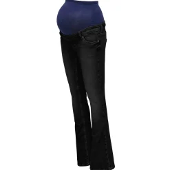 ONLY zwangerschapsjeans lang effen zwart