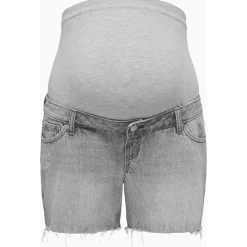 ONLY zwangerschapsshort kort effen grijs