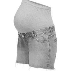 ONLY zwangerschapsshort kort effen grijs