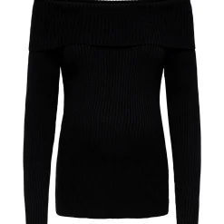 ONLY zwangerschapstrui lange mouwen effen zwart