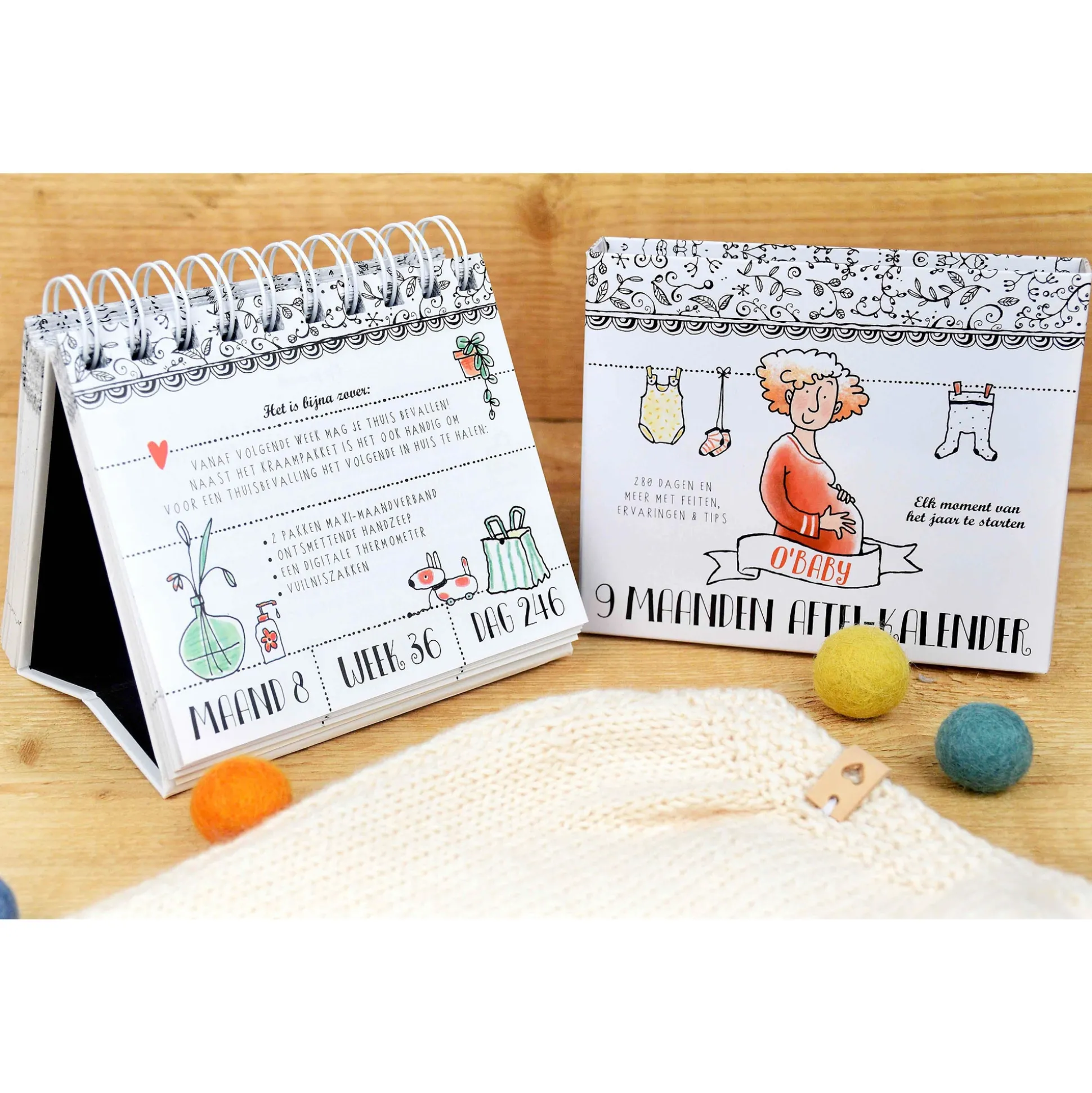 Pauline oud 9 maanden aftelkalender Multi