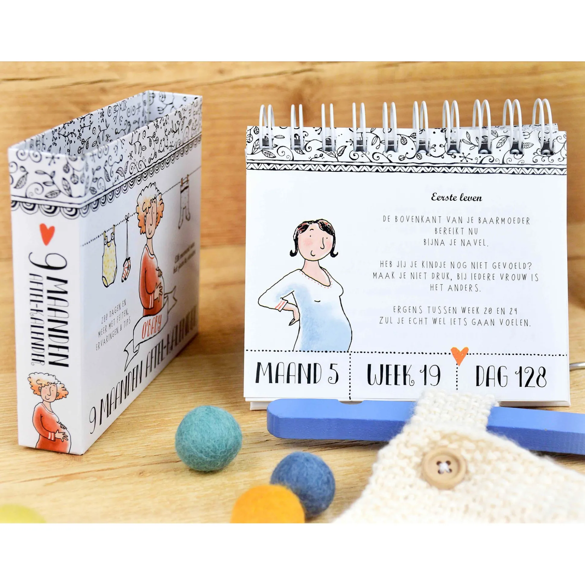 Pauline oud 9 maanden aftelkalender Multi