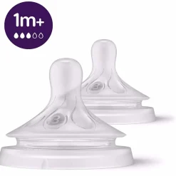 Philips Avent Natural Flesspeen 1M+ transparant