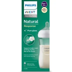 Philips Avent Natural glazen fles 240ML transparant