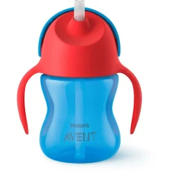 Philips Avent rietjesbeker 200ml 9+ maanden blauw