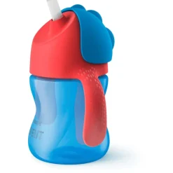 Philips Avent rietjesbeker 200ml 9+ maanden blauw